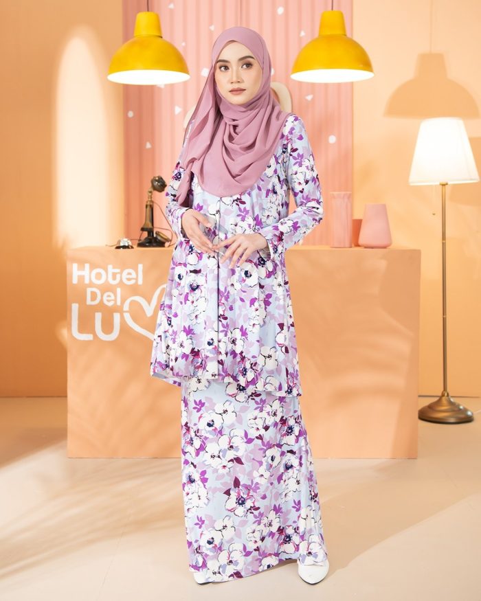 Kurung Lara - Blossom Purple