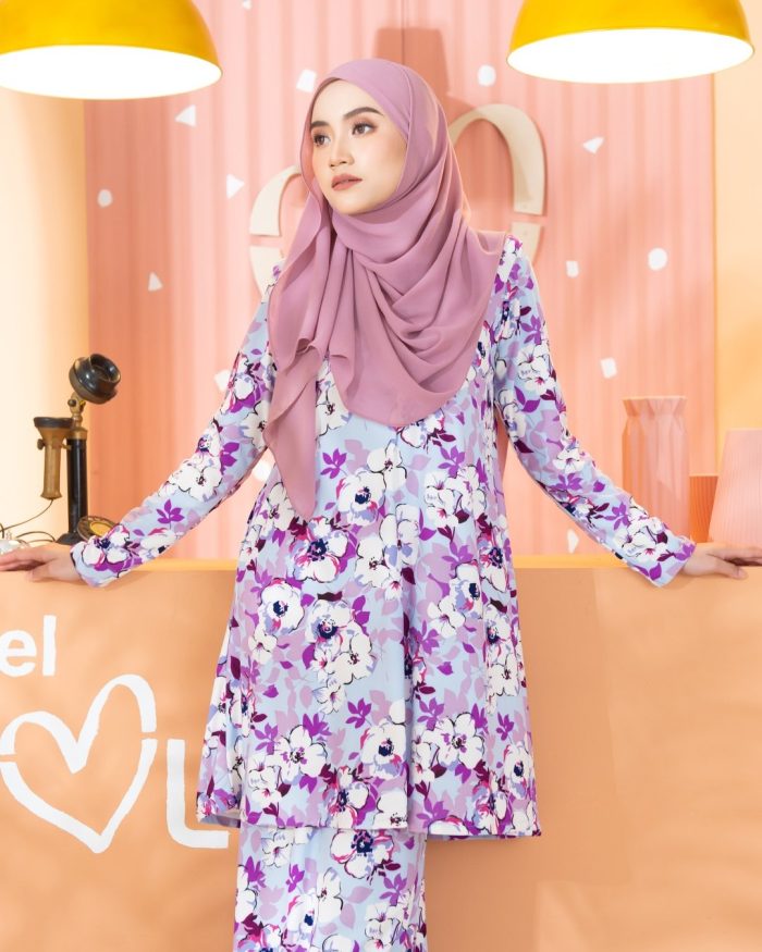 Kurung Lara - Blossom Purple - Image 4
