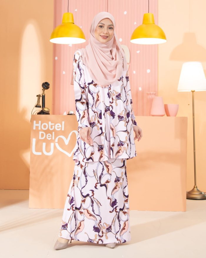 Kurung Lara - Soft Pink
