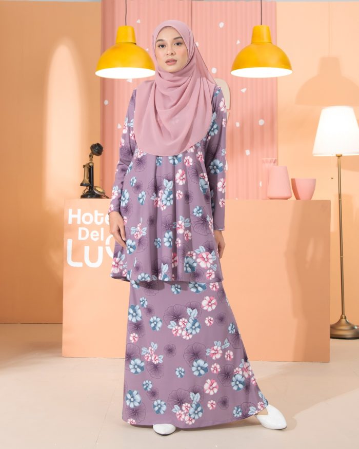 Kurung Lara - Camelia Purple