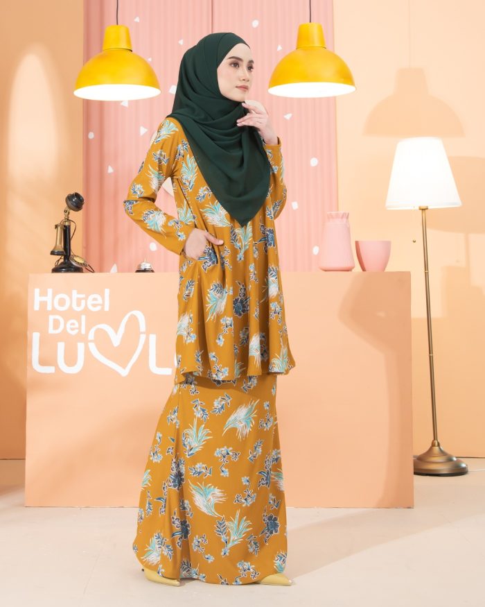 Kurung Lara - Celosia Mustard - Image 4