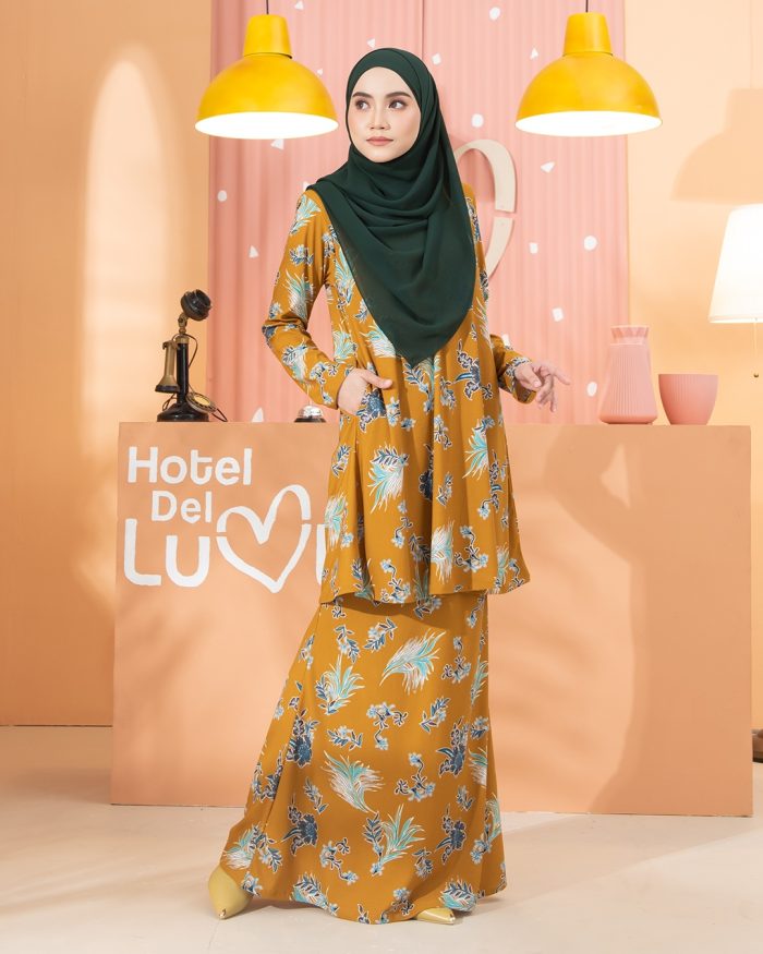 Kurung Lara - Celosia Mustard