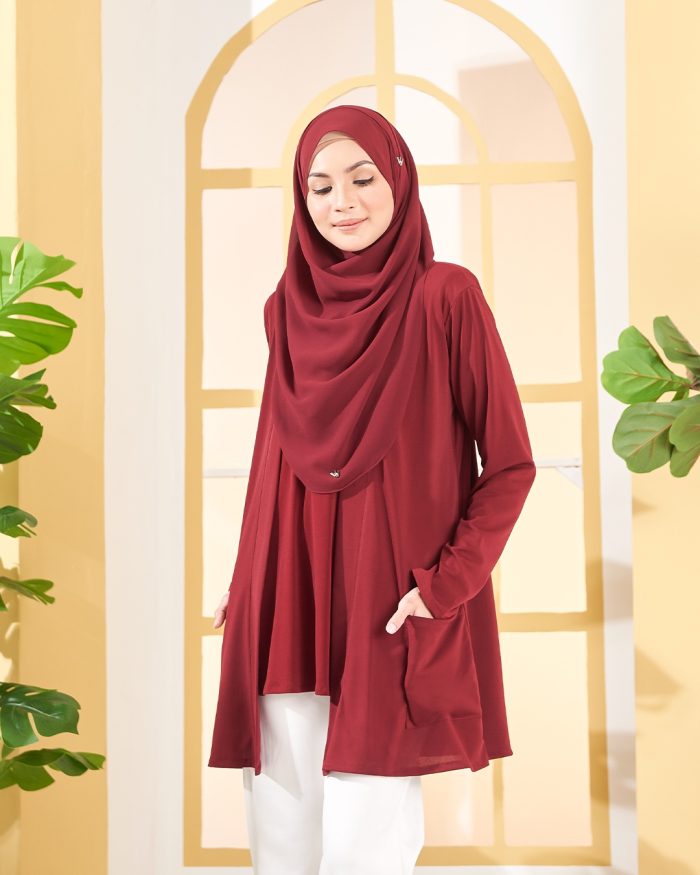 Cardigan Lulu - Maroon - Image 5