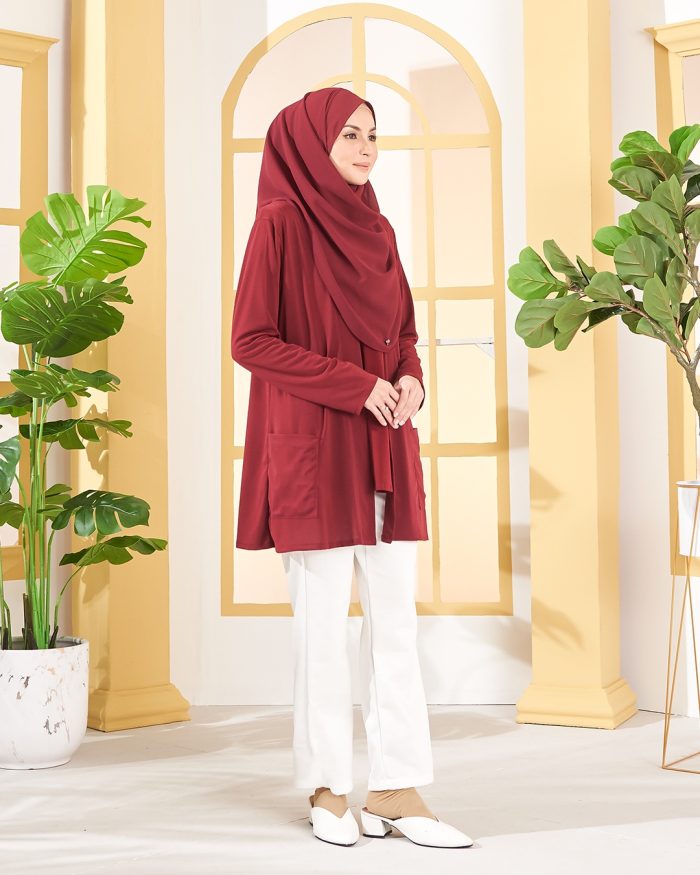 Cardigan Lulu - Maroon - Image 2