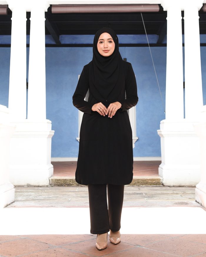 Tunic Poket Lusida - Matte Black
