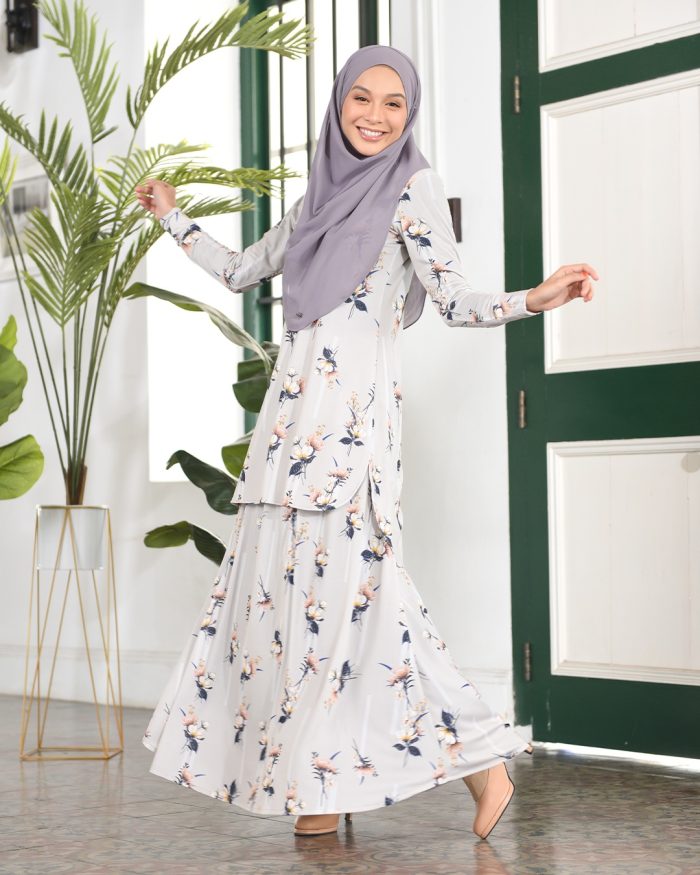 Baju Kurung Losra - Wheat Ivory - Image 5