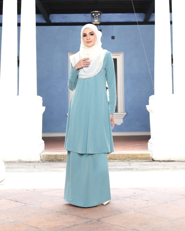 Baju Kurung Pahang Laura - Teal Green