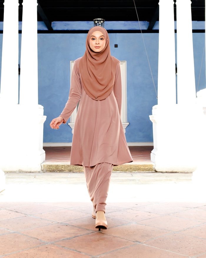 Baju Kurung Pahang Laura - Walnut Brown