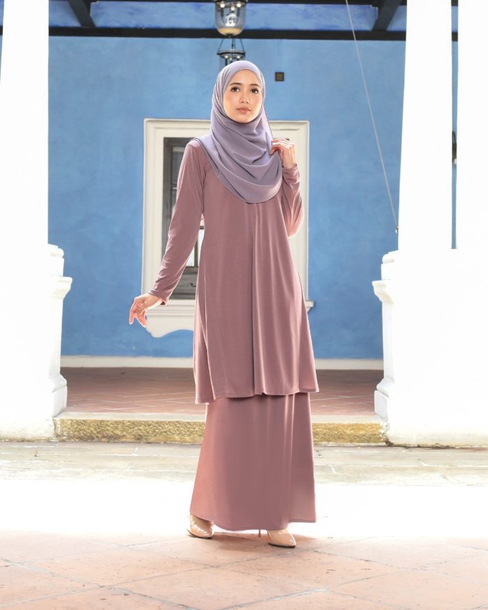 Baju Kurung Pahang Laura - Burnt Umber - Image 2