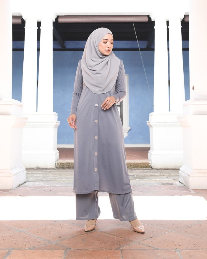 Dress Medi Lorna - Steel Grey - Image 2