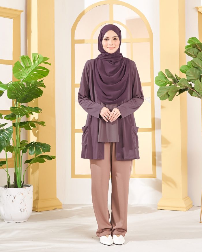 Cardigan Lulu - Mauve Purple - Image 2