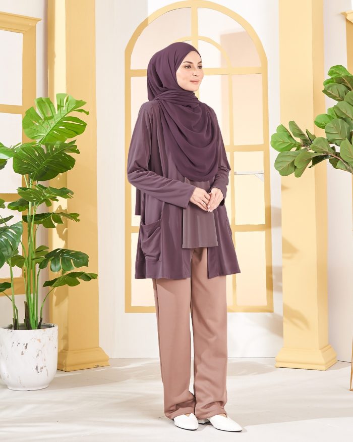 Cardigan Lulu - Mauve Purple - Image 3