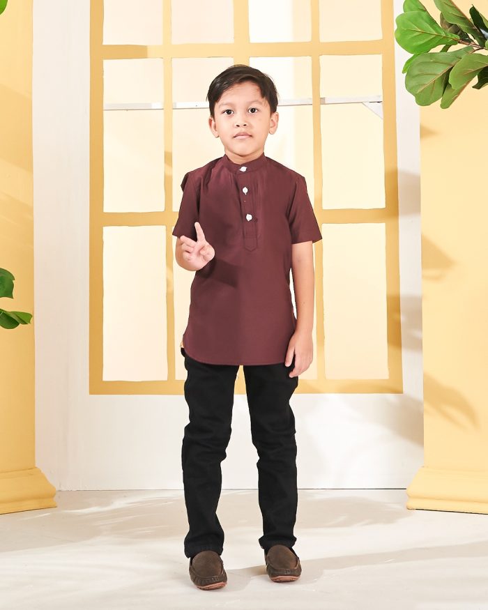 Kurta Luqman Kids - Mangosteen Purple - Image 2