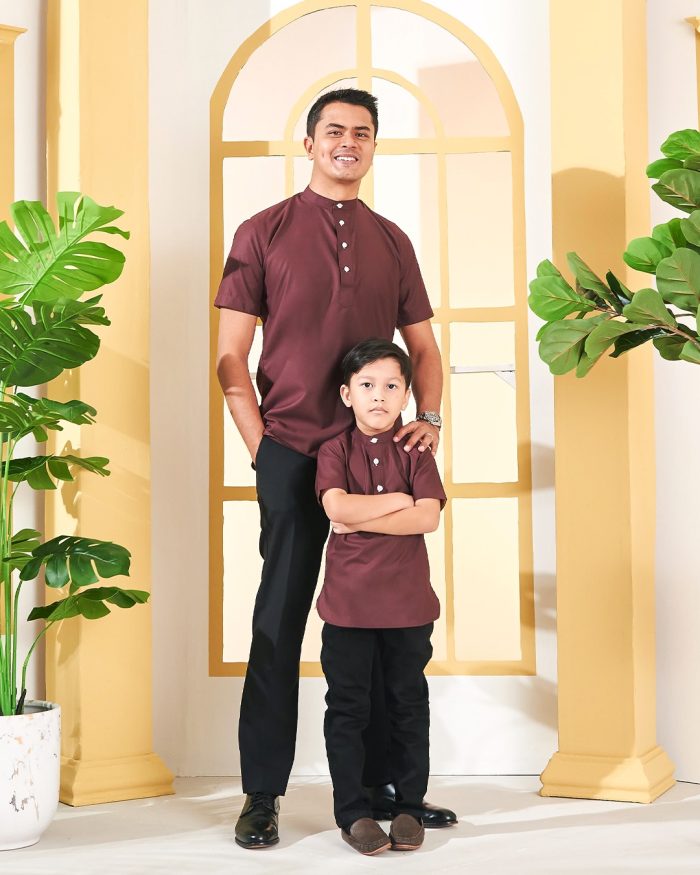 Kurta Luqman Kids - Mangosteen Purple - Image 4