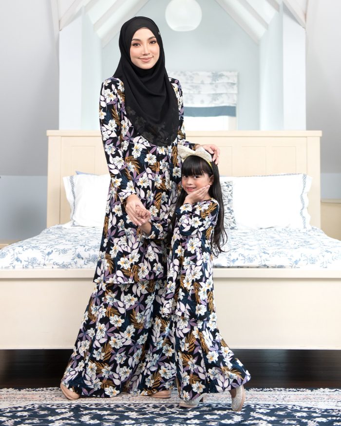 Baju Kurung Pahang Laura Printed Kids – Daylily Pitch - Image 6