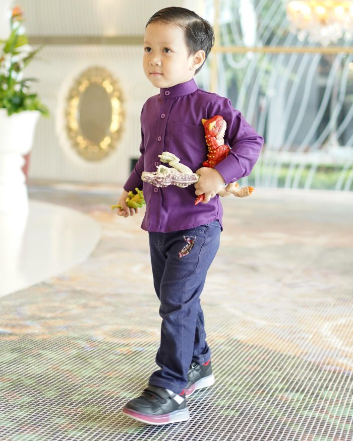 Baju Kurta Mizan Kids - Violet Purple