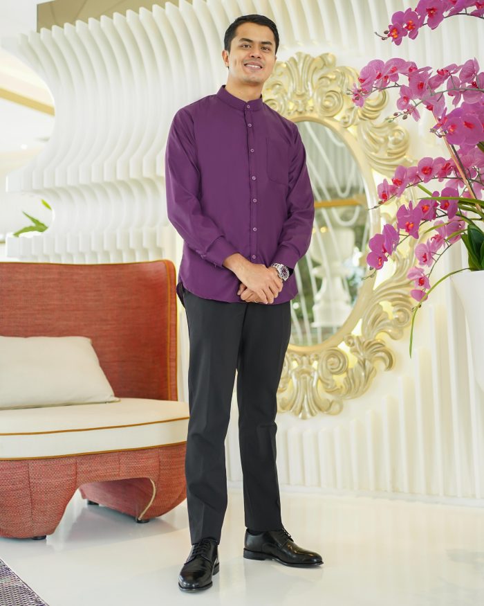 Baju Kurta Mizan - Violet Purple - Image 2