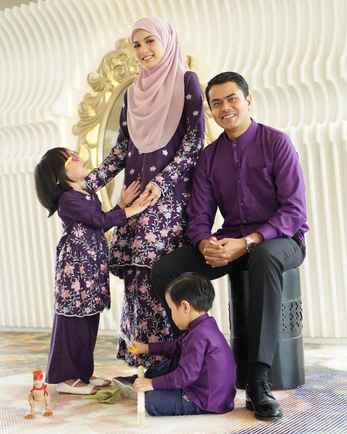 Baju Kurta Mizan - Violet Purple - Image 3