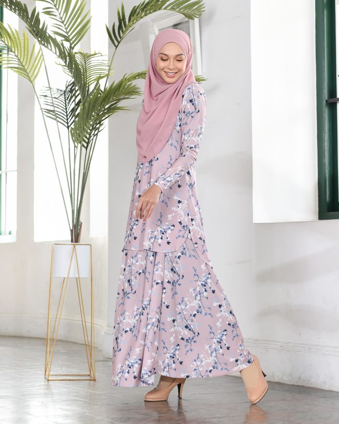 Baju Kurung Losra - Elder Pink - Image 3