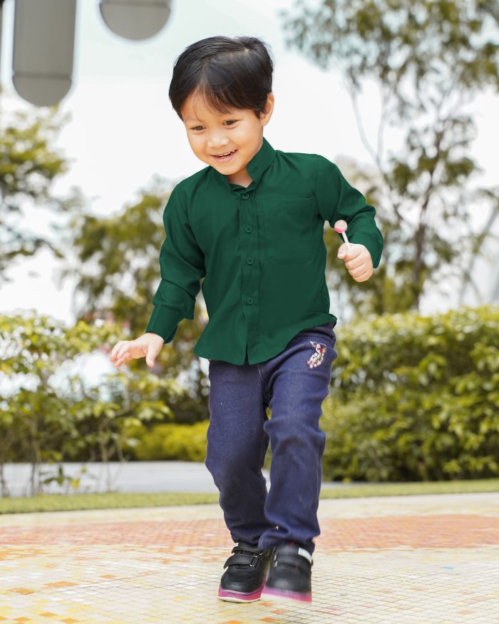 Baju Kurta Mizan Kids - Emerald Green - Image 2