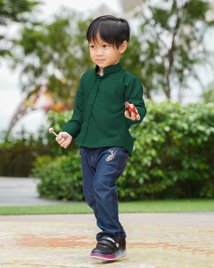 Baju Kurta Mizan Kids - Emerald Green