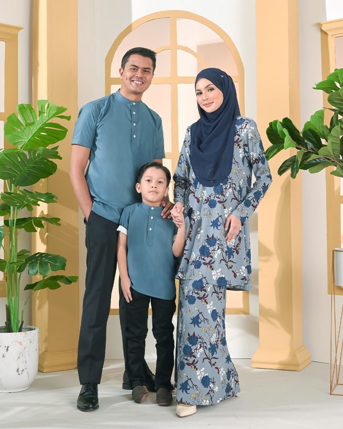 Kurta Luqman Kids - Teal Green - Image 5