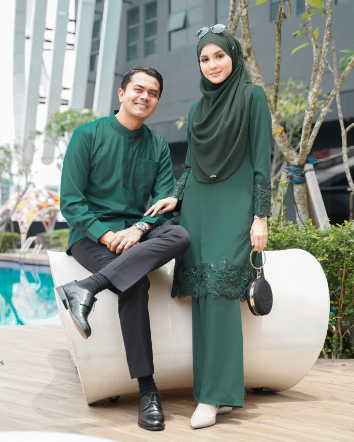 Baju Kurta Mizan - Emerald Green - Image 5