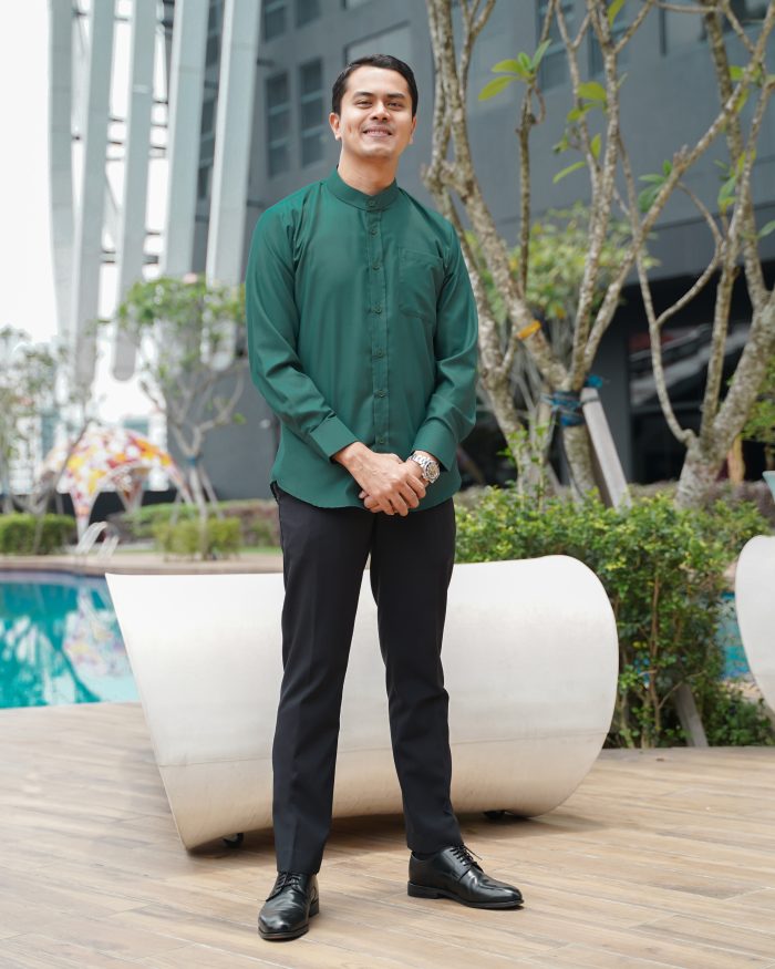 Baju Kurta Mizan - Emerald Green - Image 3