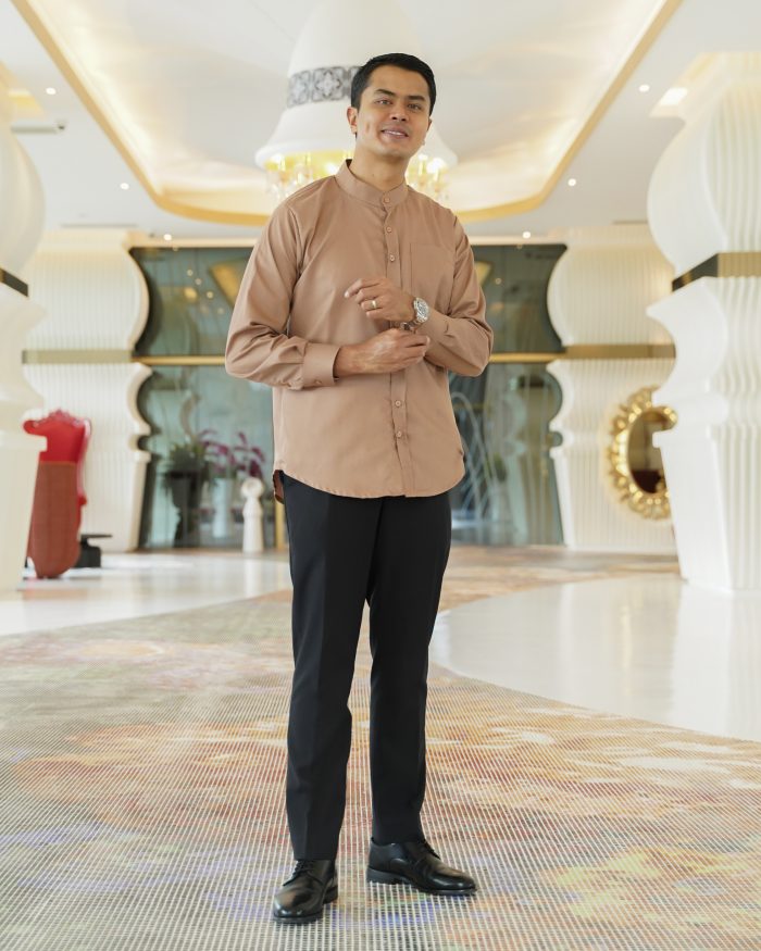 Baju Kurta Mizan - Saddle Brown - Image 2