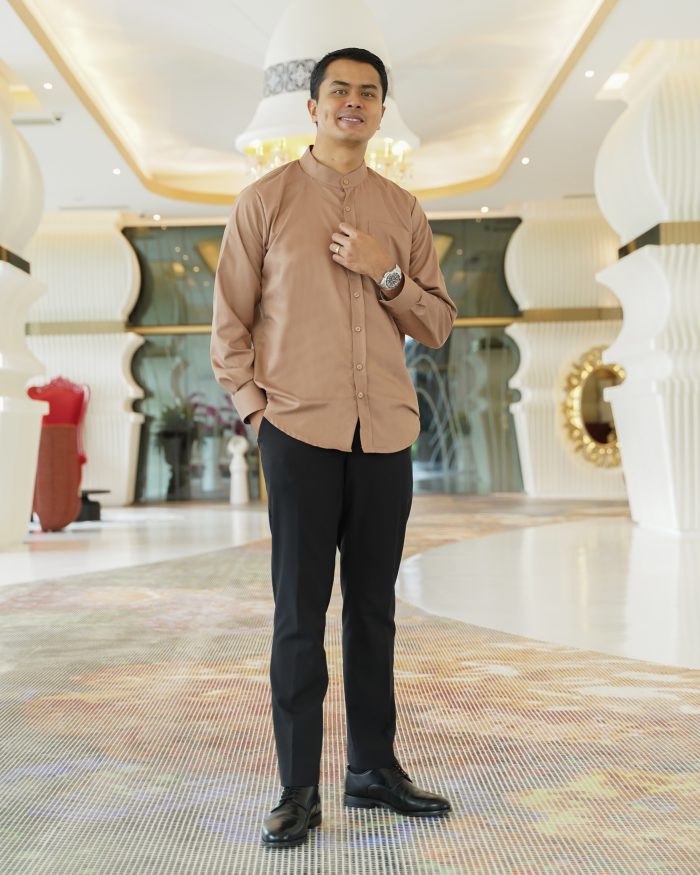 Baju Kurta Mizan - Saddle Brown