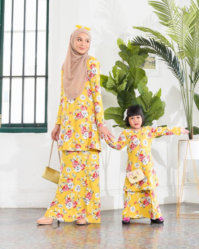 Kurung Lara Kids – Aster Yellow - Image 5