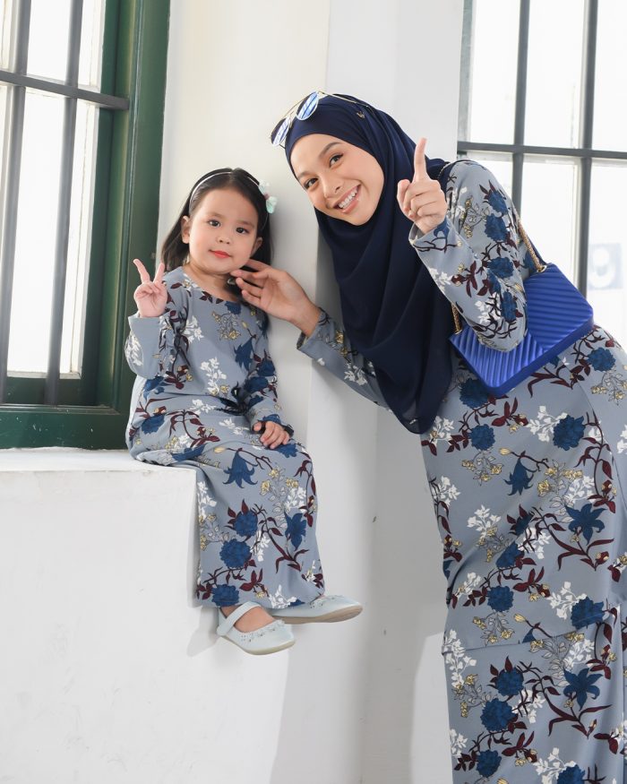 Kurung Lara – Azalia Blue - Image 4