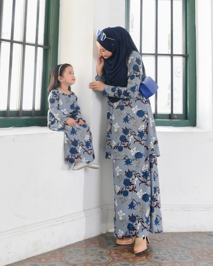 Kurung Lara – Azalia Blue - Image 5