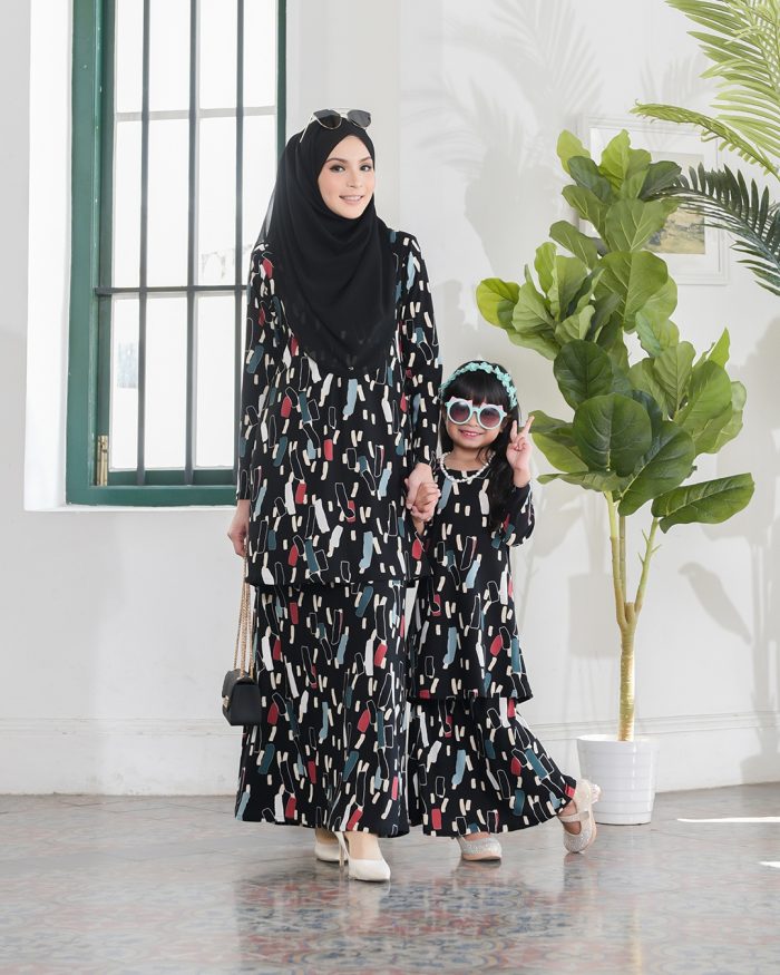 Kurung Lara Kids – Chick Black - Image 5