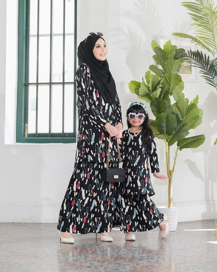 Kurung Lara Kids – Chick Black - Image 4