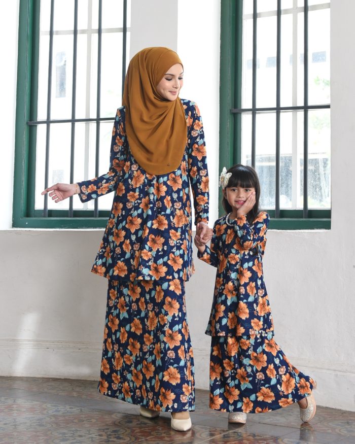 Kurung Lara Kids – Diascia Blue - Image 4