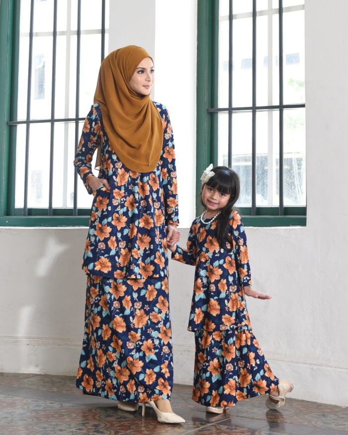 Kurung Lara Kids – Diascia Blue - Image 5