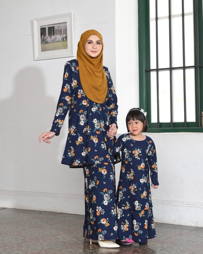 Kurung Lara Kids - Primerose Blue - Image 5