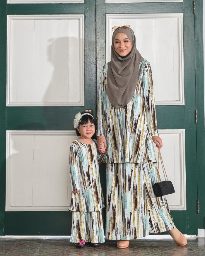 Kurung Lara Kids – Sparkling Mint - Image 4