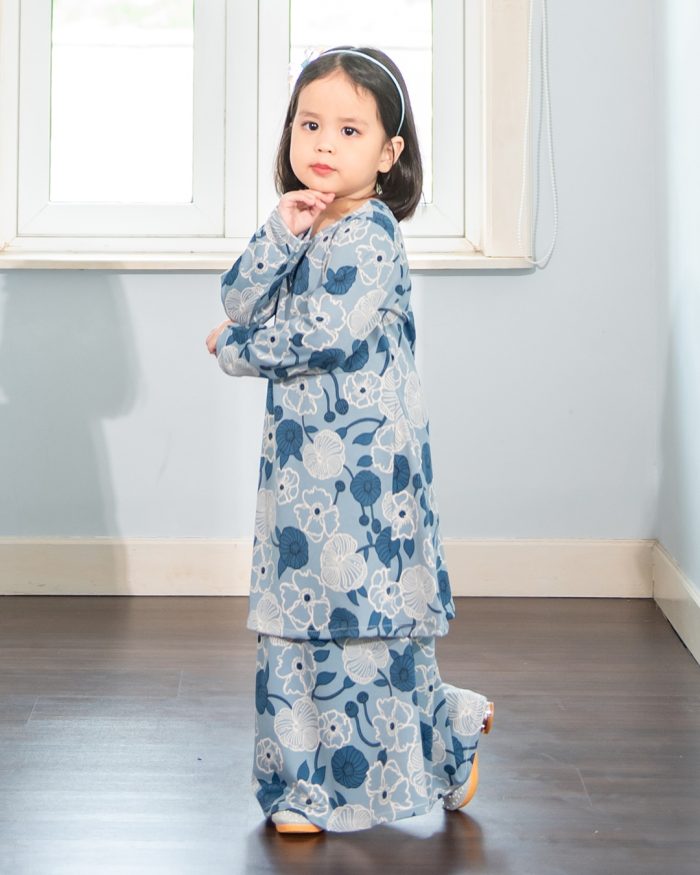 Baju Kurung Pahang Laura Printed Kids – Camelia Spruce