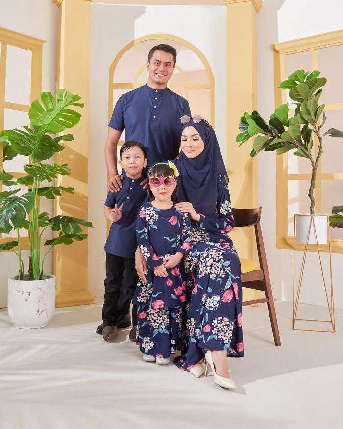 Kurta Luqman Kids - Midnight Blue - Image 5