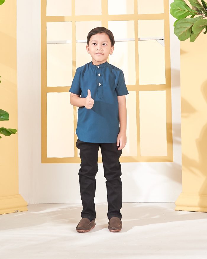 Kurta Luqman Kids - Emerald Green