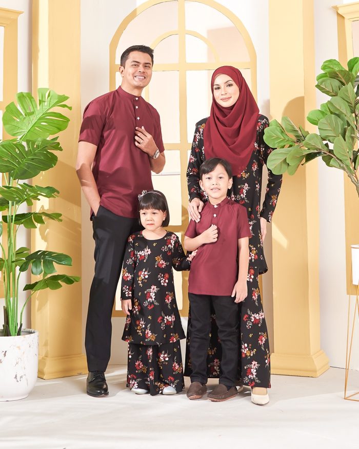 Kurta Luqman - Burgundy Red - Image 7