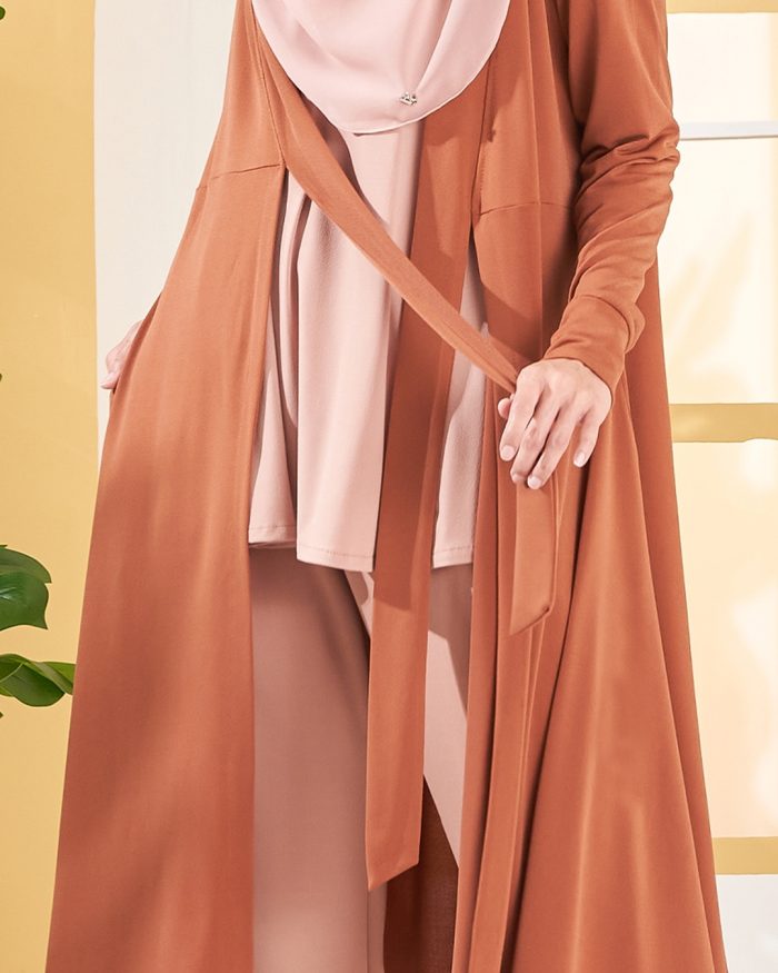Long Cardigan Lina - Rust Orange - Image 5
