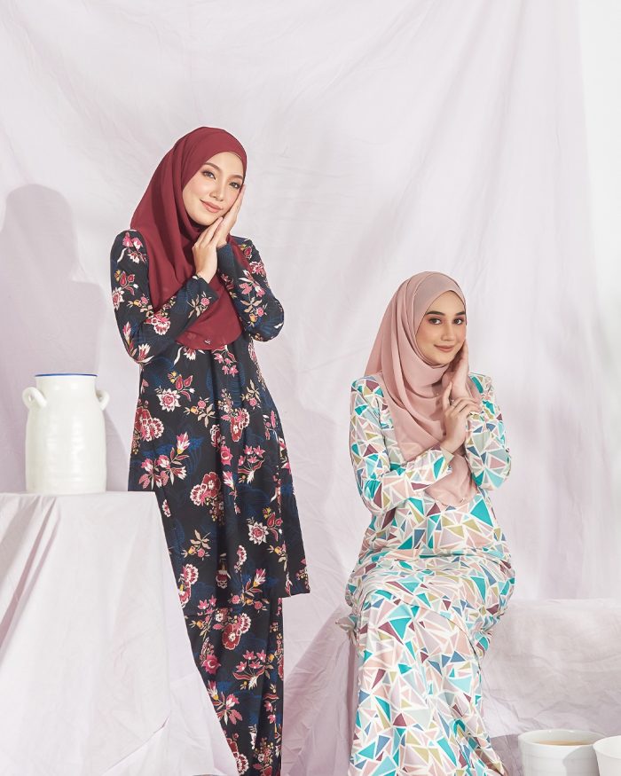 Baju Kurung Pahang Laura Printed – Rainbow Fest - Image 6