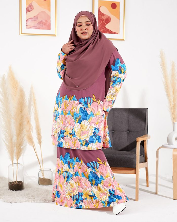 Kurung Lara - Viola Mauve - Image 2