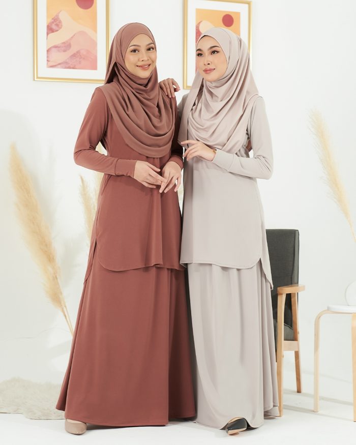 Baju Kurung Losry - Squirrel Brown - Image 7