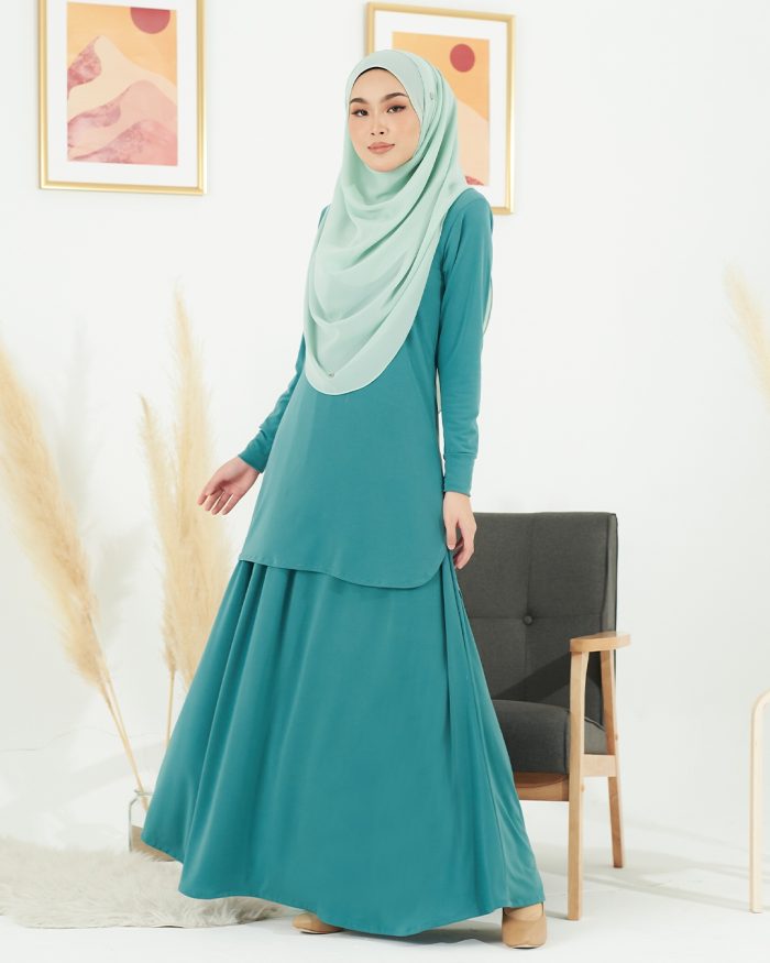 Baju Kurung Losry - Jade Green