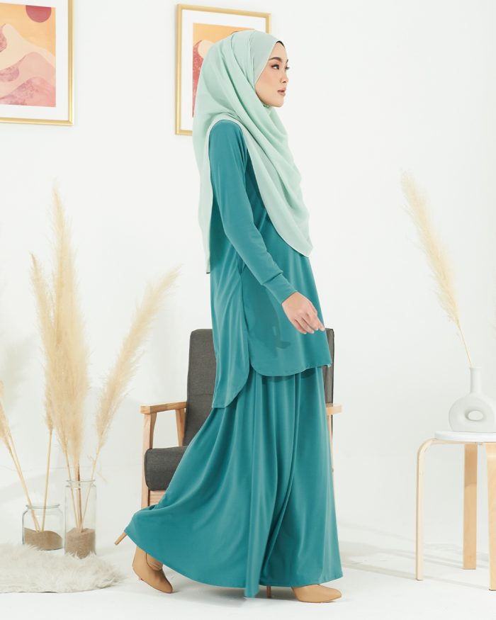 Baju Kurung Losry - Jade Green - Image 3