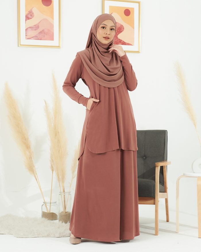 Baju Kurung Losry - Squirrel Brown - Image 2